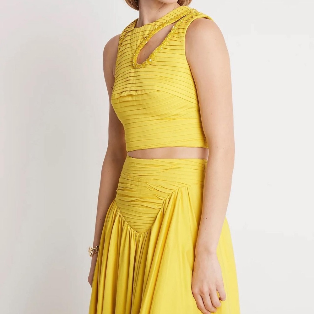 Aje Yellow Skirt Set - Picture 2 of 9